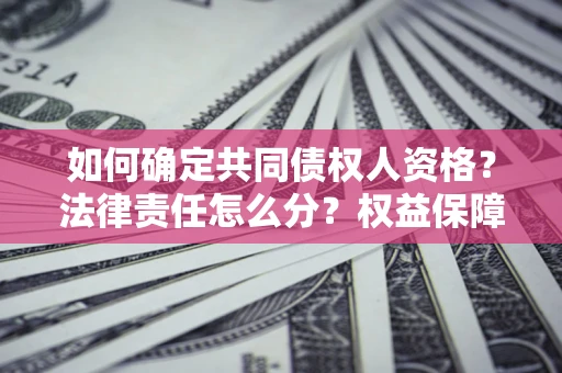 济南如何确定共同债权人资格？法律责任怎么分？权益保障技巧揭秘！