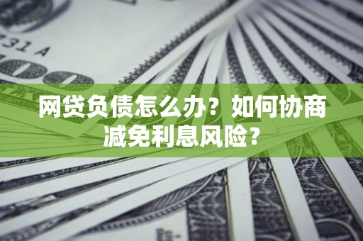 济南网贷负债怎么办？如何协商减免利息风险？