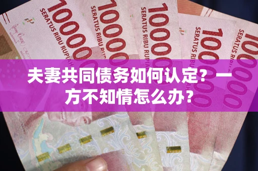 济南夫妻共同债务如何认定？一方不知情怎么办？