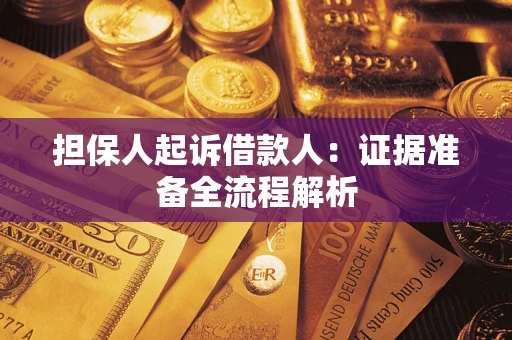 济南担保人起诉借款人：证据准备全流程解析